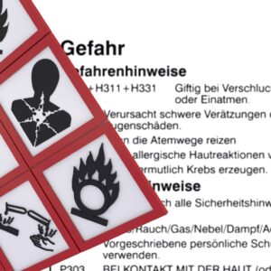 H- und P-Sätze auf GHS-Etikett und Sicherheitsdatenblatt in der professionellen Reinigung