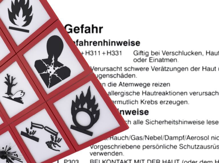 H- und P-Sätze auf GHS-Etikett und Sicherheitsdatenblatt in der professionellen Reinigung