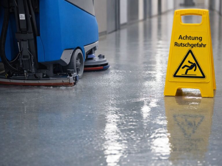 Neutralisation nach Nassgrundreinigung mit klarem Wasser als Basis für haftfähige Einpflege