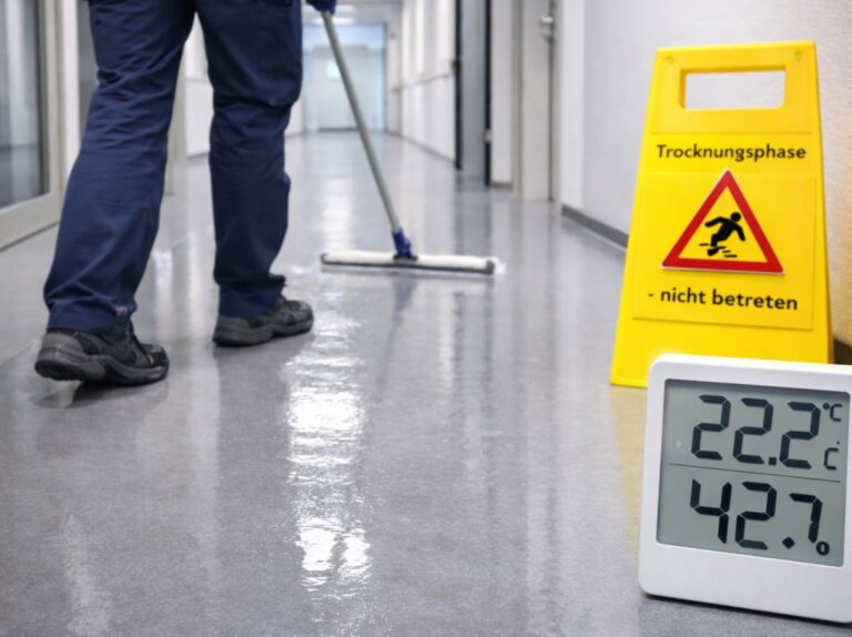 PVC Linoleum Kautschuk Unterschiede bei Nassgrundreinigung und materialgerechter Pflege