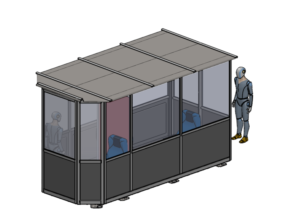 SChuldungscontainer für die Verkehrsmittelreinigung