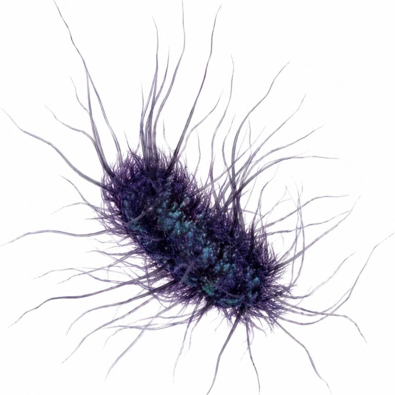Mikroskopische Darstellung von Escherichia co