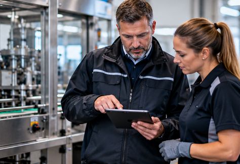 Qualitätskontrolle und Dokumentation nach professioneller Industriereinigung von Maschinen und Produktionsanlagen
